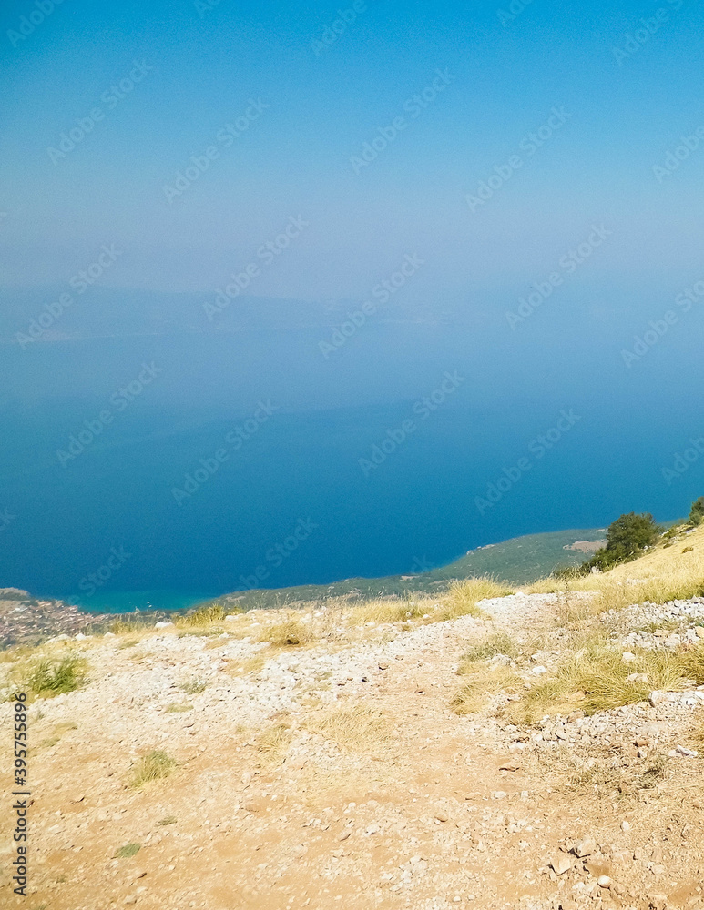 View form top of mountains in Galicica National Park, Macedonia. View form top of mountains in Galicica National Park, Macedonia.