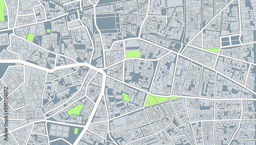 city map digital design with street and building