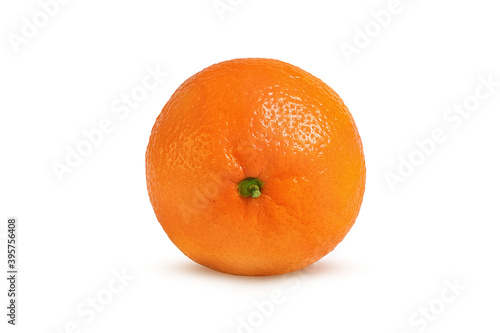 ripe and sweet tangerine on a white background
