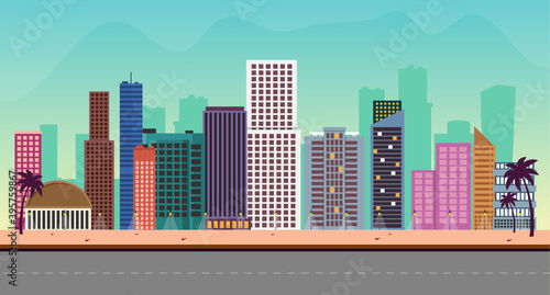  City Buildings Illustration 