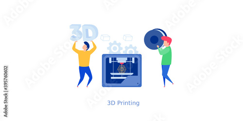 3d Printing Vector 