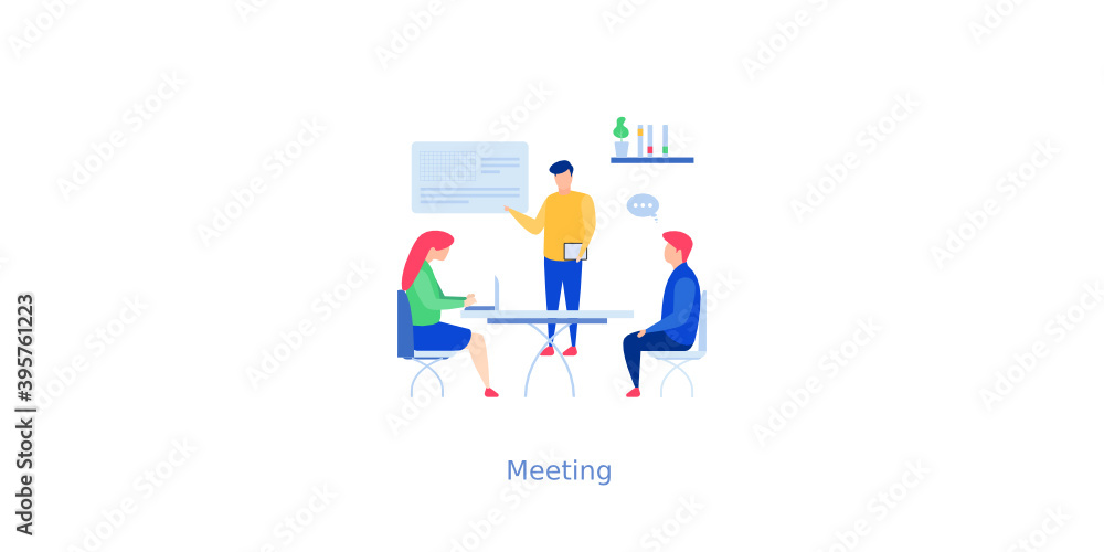 Fototapeta premium Business Meeting Illustration 