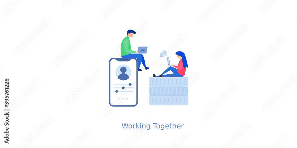 Working Together Illustration 
