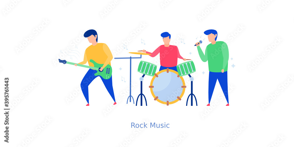 Fototapeta premium Rock Music Band 
