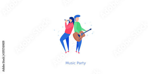 Music Party Illustration 