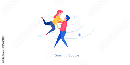 Dancing Couple Illustration 