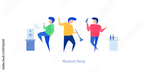 Music Party Illustration 