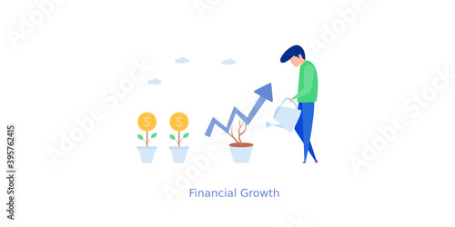 Financial Growth Illustration 