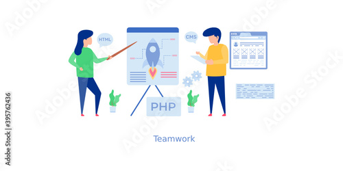 Teamwork Vector Illustration