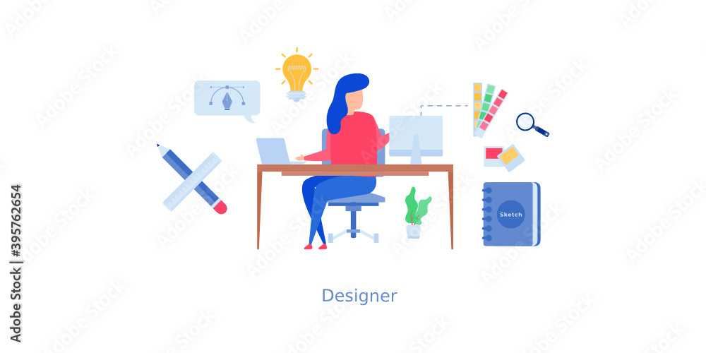 Graphic Designer Illustration Graphic Designer Illustration