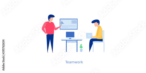 Couple Discussion Illustration  