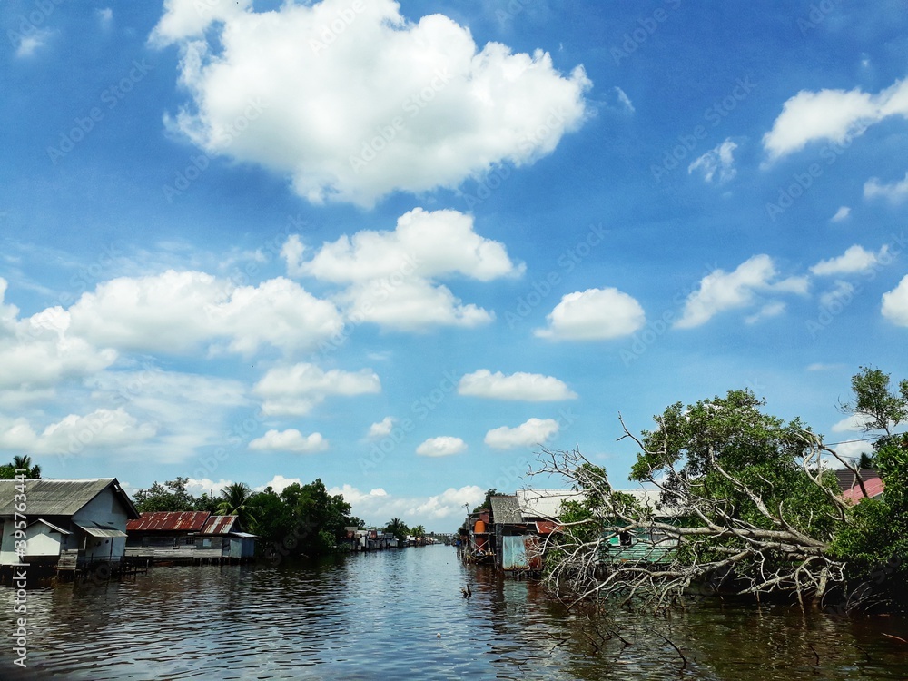 Image Panorama River South Borneo 