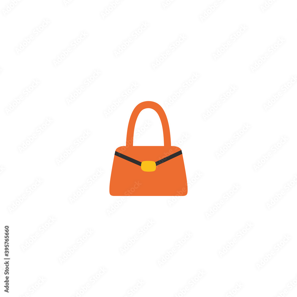 Woman hand bag vector isolated icon illustration. Woman bag icon Woman hand bag vector isolated icon illustration. Woman bag icon