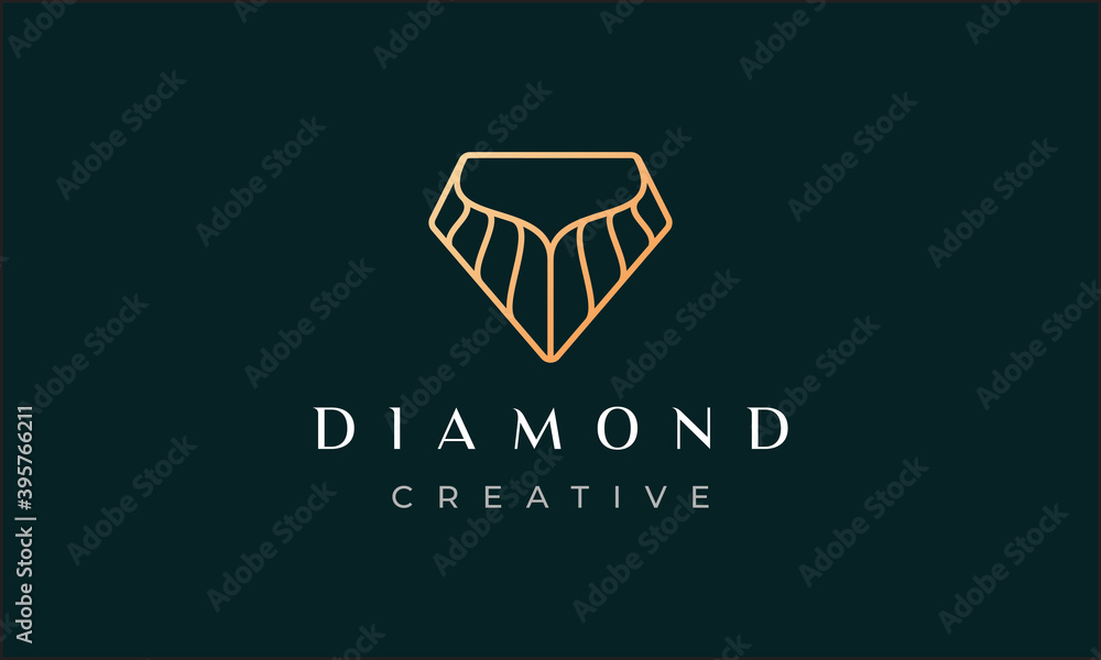diamond logo shaped simple and modern with luxury concept for business diamond logo shaped simple and modern with luxury concept for business