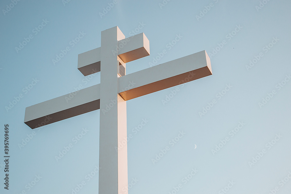 Crucifixion against the sky. High thought of being. Crucifixion against the sky. High thought of being.