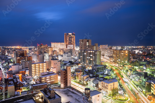 Kanazawa  Japan Downtown City Skyline