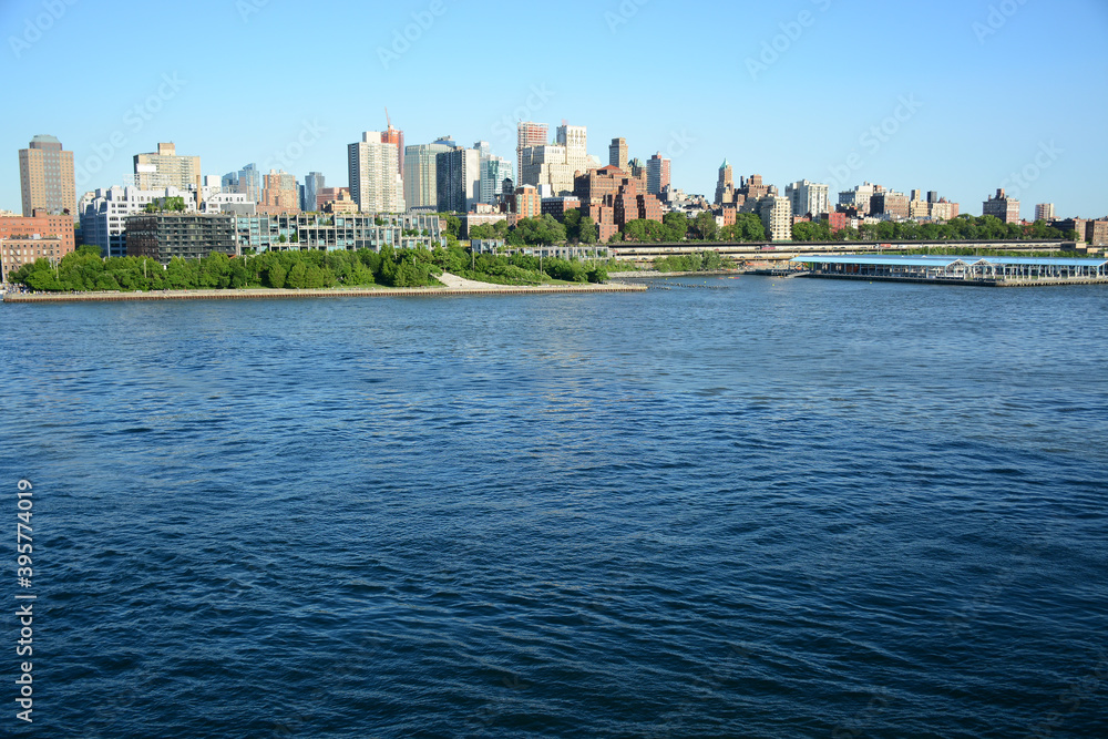 New York, NY, USA - JUNE 2, 2019: Pier 15 at East River Esplanade