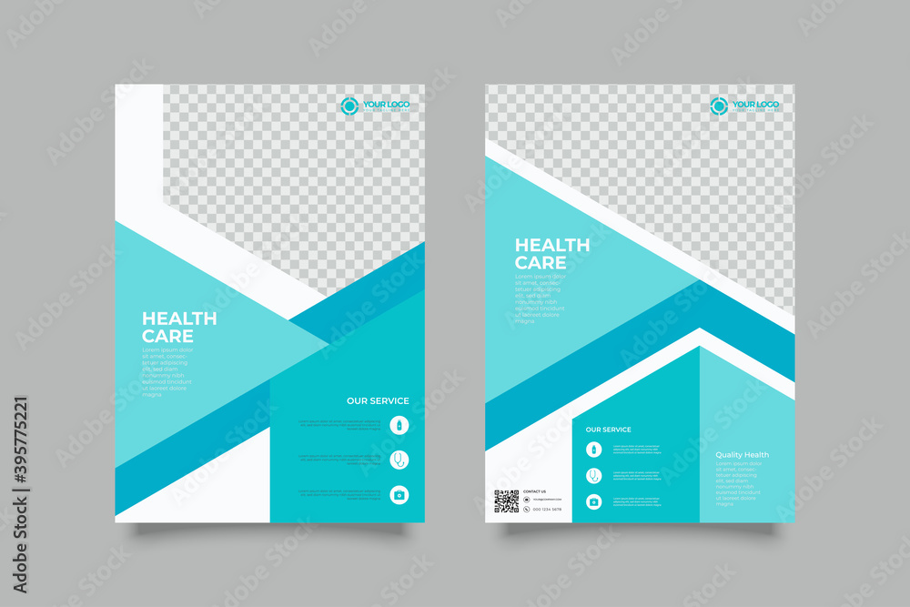 Set of medical brochure, annual report, flyer design templates in A4 size. Vector illustrations for medical, healthcare, pharmacy presentation, document cover and layout template designs. Set of medical brochure, annual report, flyer design templates in A4 size. Vector illustrations for medical, healthcare, pharmacy presentation, document cover and layout template designs.