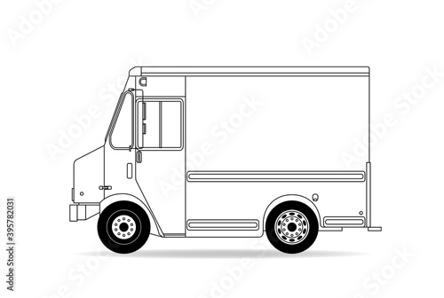 Ein alter amerikanischer Lieferwagen