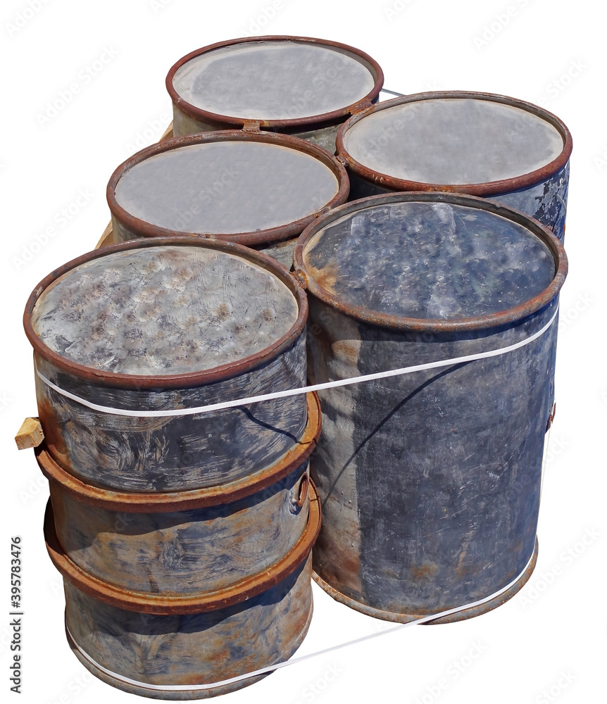Original German metal barrel for gasoline of WWII Original German metal barrel for gasoline of WWII