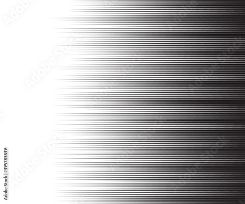 Speed lines Flying particles Seamless pattern, Fight stamp Manga graphic texture, Comic book speed horizontal lines on white background