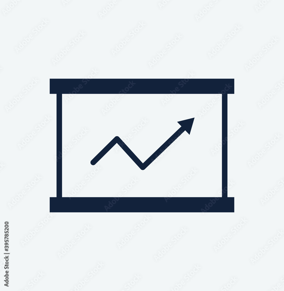 Statistics Graphic Icon. Concept of business and economy.
Statistics Graphic Icon. Concept of business and economy.