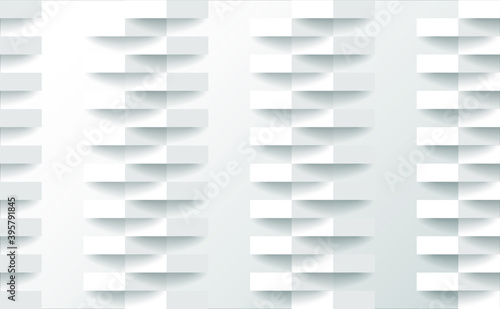 White abstract texture. Vector background 3d paper art style can be used in cover design, book design, poster, cd cover, flyer, website backgrounds or advertising.	