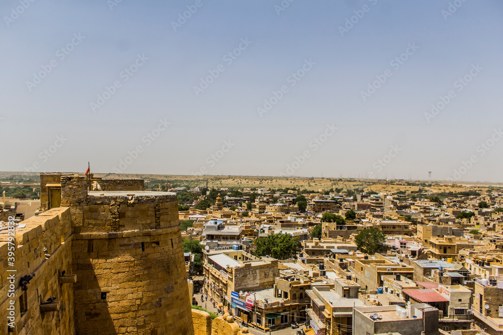 Various views of the Jaiselmer fort form the city