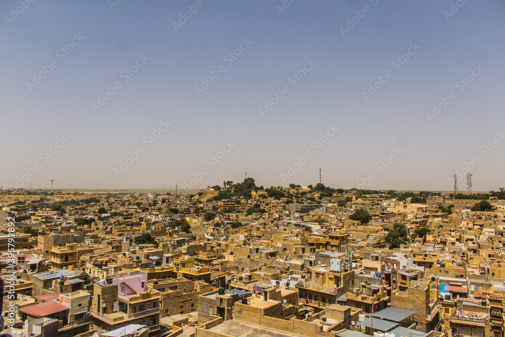 Obraz premium Various views of the Jaiselmer fort form the city