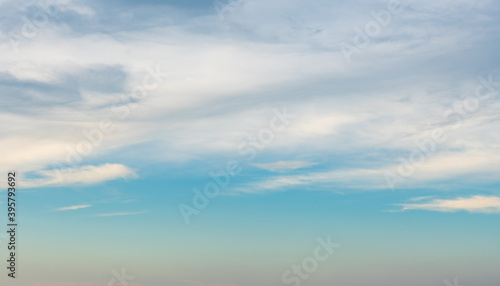 beautiful cloudy blue skylook like heaven. background and wallpaper concept