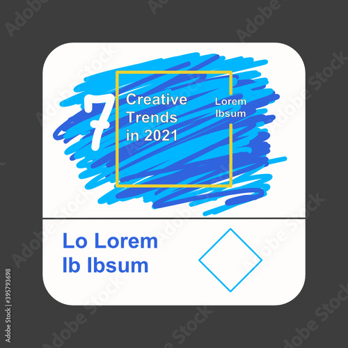 Werbefläche in Form einer App in blau und weiß