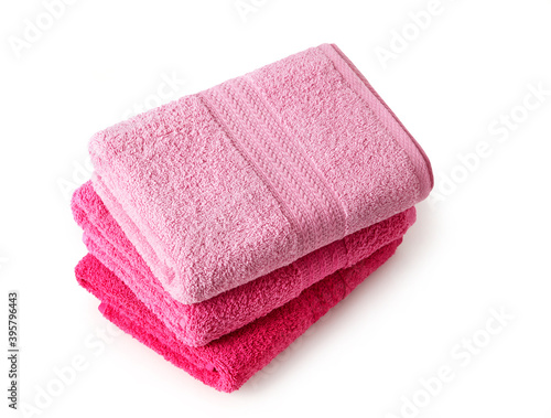 Fluffy pink towels