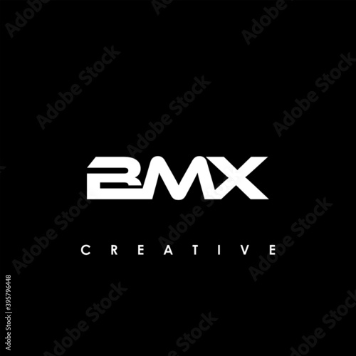 BMX Letter Initial Logo Design Template Vector Illustration