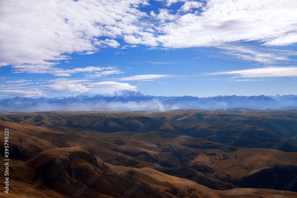 Elbrus, mountains and clouds  