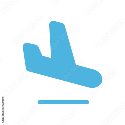 landing plane icon flat vector logo design trendy