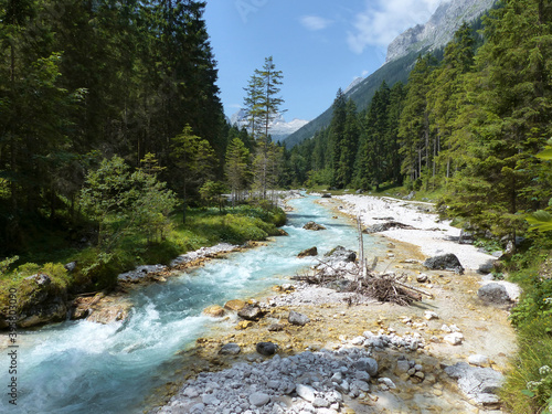 Wallpaper Mural River Partnach at canyon Partnachklamm in Garmisch-Partenkirchen, Bavaria, Germany Torontodigital.ca