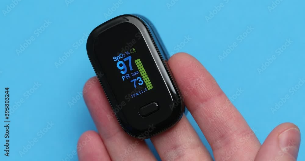 Measurement of blood oxygen saturation and pulse rate using a pulse oximeter. Measurement of blood oxygen saturation and pulse rate using a pulse oximeter.