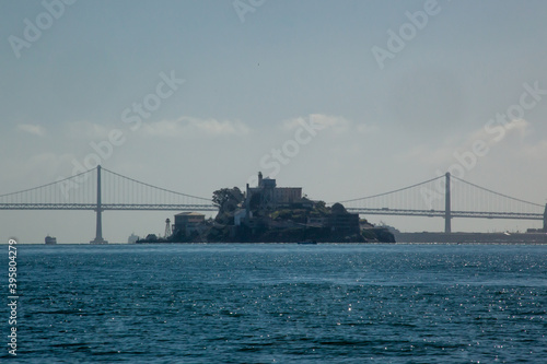 Alcatraz Island in the San Francisco Bay.
