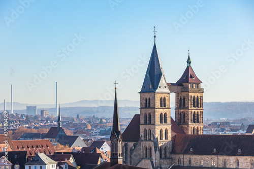 Obraz na płótnie Stadtkirche St. Dionys in Esslingen w salonie