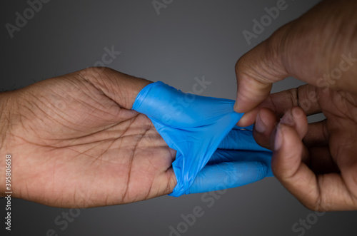 Glove Removal Hand
