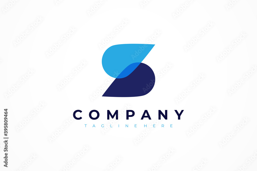 Abstract Initial Letter S Logo. Blue Overlay Double Water Drops isolated on White Background. Usable for Business, Healthcare, Medical and Nature Logos. Flat Vector Logo Design Template Element. Abstract Initial Letter S Logo. Blue Overlay Double Water Drops isolated on White Background. Usable for Business, Healthcare, Medical and Nature Logos. Flat Vector Logo Design Template Element.