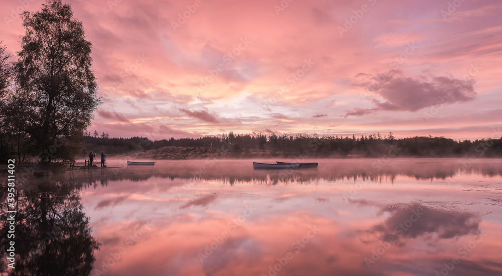 Obraz premium Tagesanbruch am See 