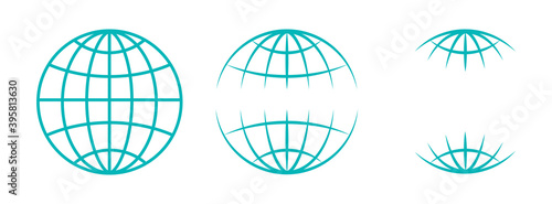 Globe icon. Planet earth icon vector illustration design.