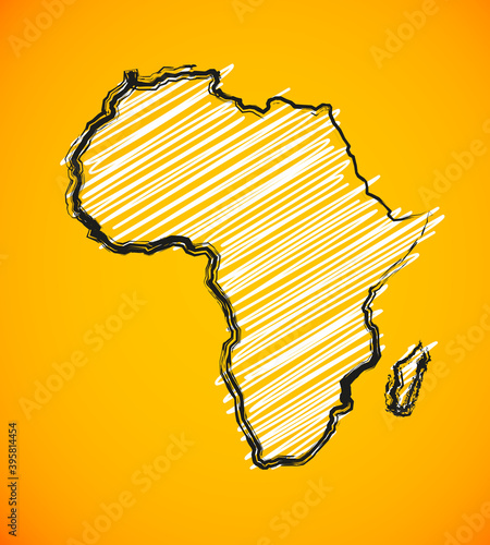 Sketch African continent