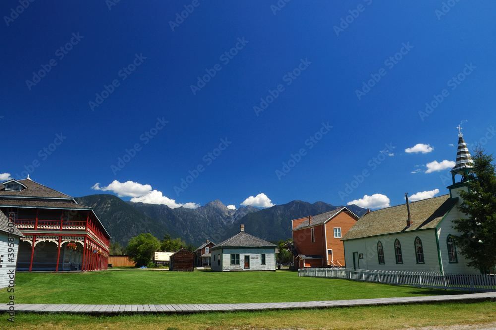 Obraz premium Fort Steele Heritage Ghost town restoration