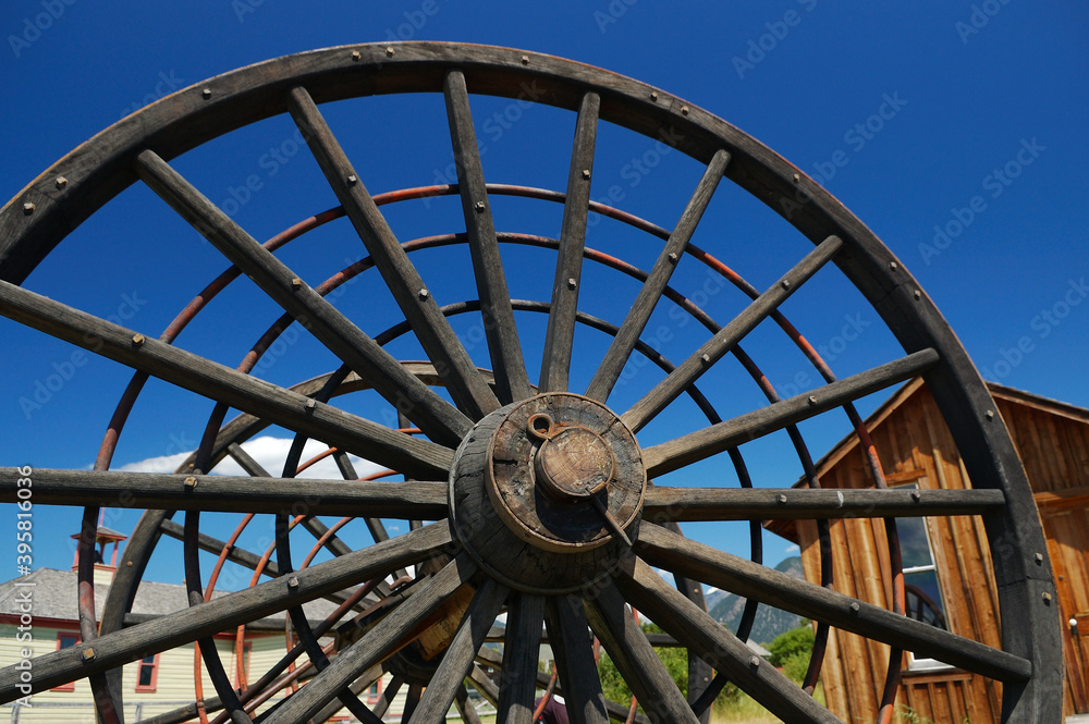 Fort Steele Heritage town wagon wheel