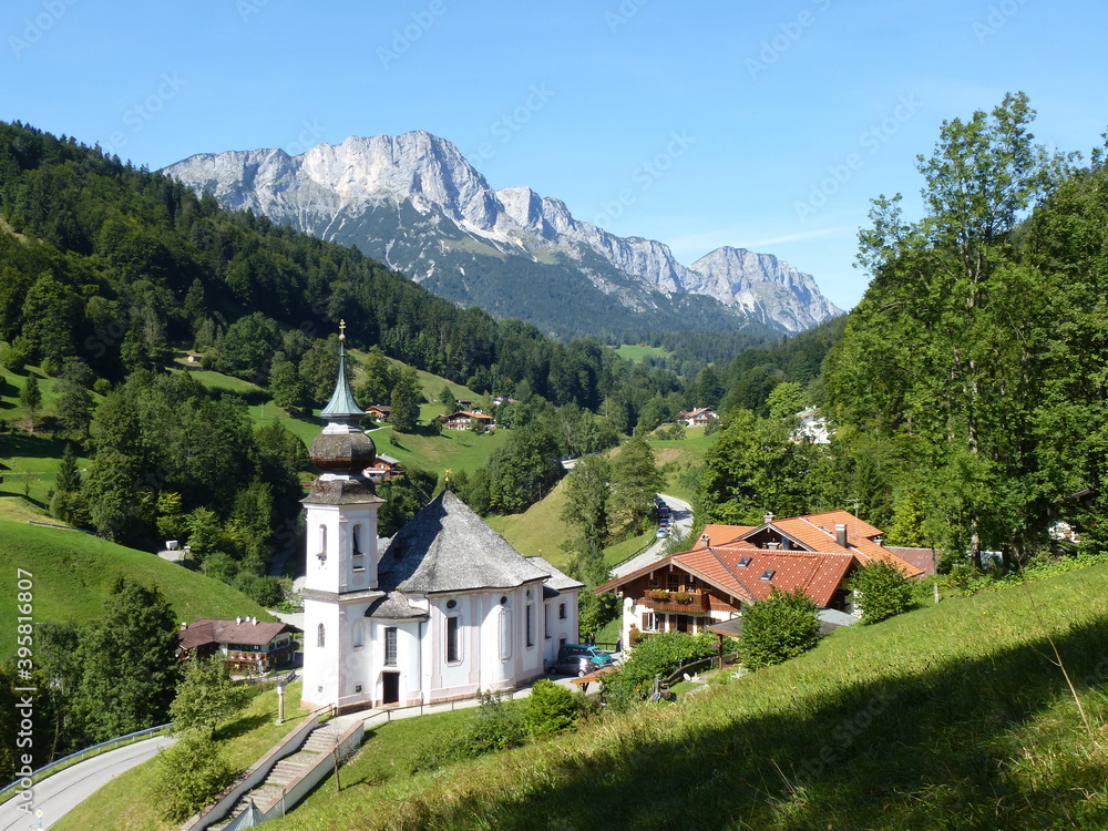 Beautiful church of Maria Gern in Bavaria