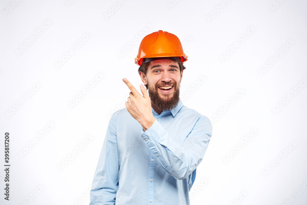 emotional men orange helmet engineer construction industry lifestyle cropped view emotional men orange helmet engineer construction industry lifestyle cropped view