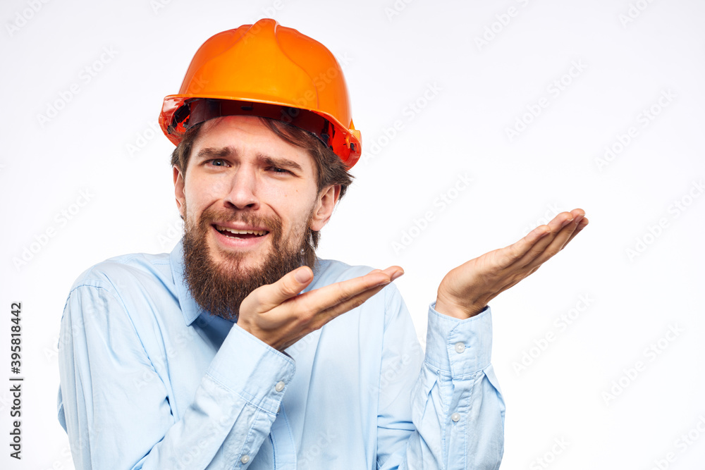 engineer in orange hard hat safety work construction industry engineer in orange hard hat safety work construction industry