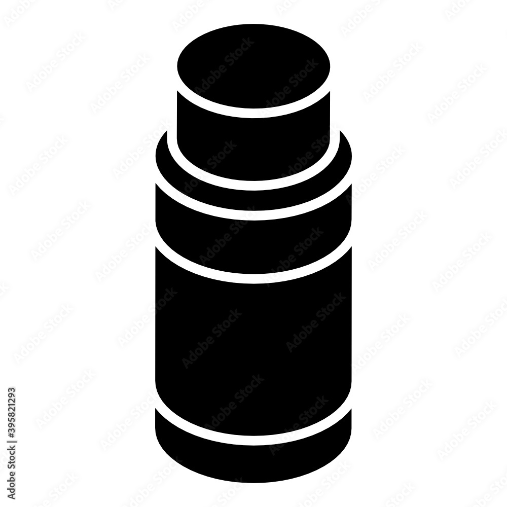 Adhesive tool, glyph isometric icon of glue stick
Adhesive tool, glyph isometric icon of glue stick